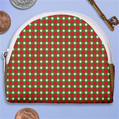 Lumberjack Plaid Buffalo Plaid Horseshoe Style Canvas Pouch