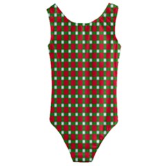 Lumberjack Plaid Buffalo Plaid Kids  Cut-out Back One Piece Swimsuit