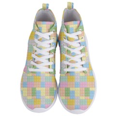 Lego Background Men s Lightweight High Top Sneakers