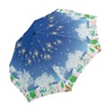 Snowflakes Snowy Landscape Reindeer Folding Umbrellas View2