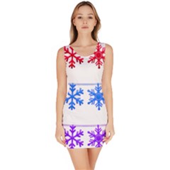 Christmas Snowflake Bodycon Dress