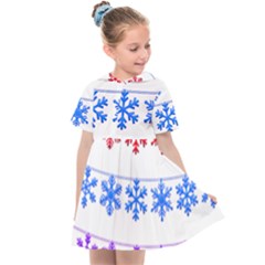 Christmas Snowflake Kids  Sailor Dress by Wegoenart