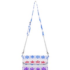 Christmas Snowflake Mini Crossbody Handbag by Wegoenart