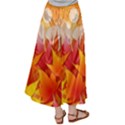 Autumn Background Maple Leaves Bokeh Satin Palazzo Pants View2