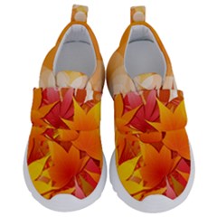 Autumn Background Maple Leaves Bokeh Velcro Strap Shoes by Wegoenart