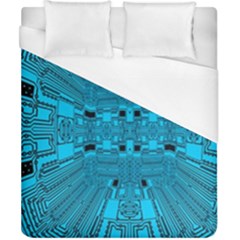 Technology Board Trace Digital Duvet Cover (california King Size) by Wegoenart