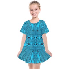 Technology Board Trace Digital Kids  Smock Dress