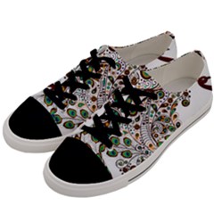 Peacock Graceful Bird Animal Men s Low Top Canvas Sneakers by Wegoenart