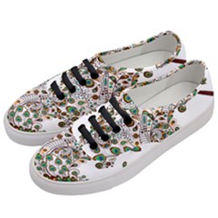 Peacock Graceful Bird Animal Women s Classic Low Top Sneakers by Wegoenart