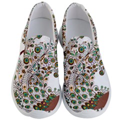 Peacock Graceful Bird Animal Men s Lightweight Slip Ons by Wegoenart