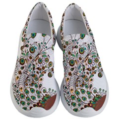 Peacock Graceful Bird Animal Women s Lightweight Slip Ons by Wegoenart