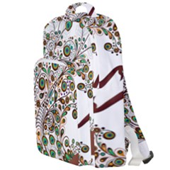 Peacock Graceful Bird Animal Double Compartment Backpack