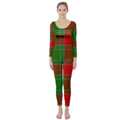 Lumberjack Plaid Buffalo Plaid Long Sleeve Catsuit by Wegoenart