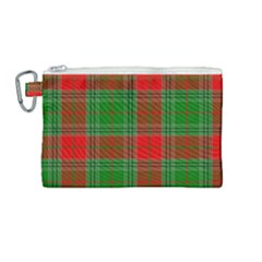 Lumberjack Plaid Buffalo Plaid Canvas Cosmetic Bag (medium) by Wegoenart