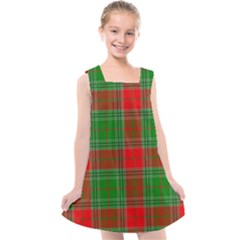 Lumberjack Plaid Buffalo Plaid Kids  Cross Back Dress by Wegoenart