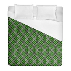 Lumberjack Plaid Buffalo Plaid Green White Duvet Cover (full/ Double Size) by Wegoenart