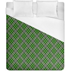 Lumberjack Plaid Buffalo Plaid Green White Duvet Cover (california King Size) by Wegoenart