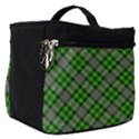 Lumberjack Plaid Buffalo Plaid Green White Make Up Travel Bag (Small) View1