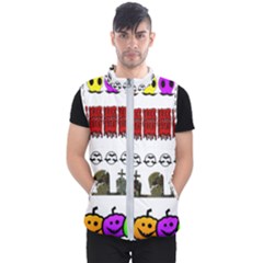 Halloween Borders Trick Or Treat Men s Puffer Vest