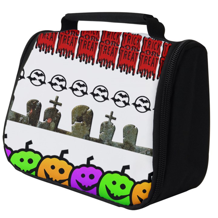 Halloween Borders Trick Or Treat Full Print Travel Pouch (Big)