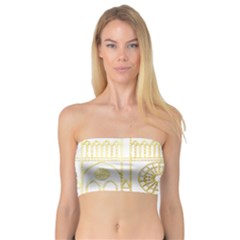 Gold Foil Notre Dame Church Paris Bandeau Top by Wegoenart