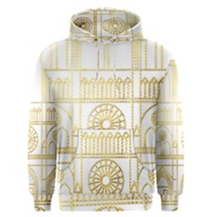 Gold Foil Notre Dame Church Paris Men s Pullover Hoodie by Wegoenart