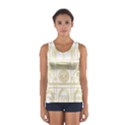 Gold Foil Notre Dame Church Paris Sport Tank Top  View1