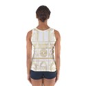 Gold Foil Notre Dame Church Paris Sport Tank Top  View2