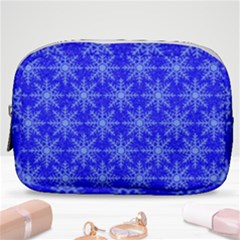 Snowflake Digital Paper Make Up Pouch (small)