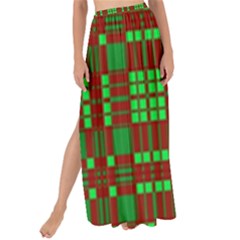 Lumberjack Plaid Buffalo Plaid Maxi Chiffon Tie-up Sarong by Wegoenart