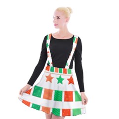 Christmas Bunting Banners Tassel Suspender Skater Skirt