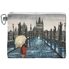 Rain In Prague Canvas Cosmetic Bag (xxl) by ArtByThree