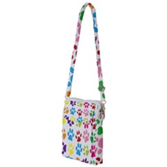 Paw Print Paw Prints Background Multi Function Travel Bag