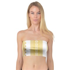 Lace Gold Euclidean Vector Bandeau Top by Wegoenart