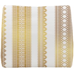 Lace Gold Euclidean Vector Seat Cushion by Wegoenart