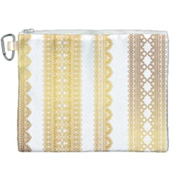 Lace Gold Euclidean Vector Canvas Cosmetic Bag (XXXL)