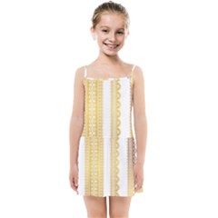 Lace Gold Euclidean Vector Kids Summer Sun Dress by Wegoenart