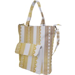 Lace Gold Euclidean Vector Shoulder Tote Bag