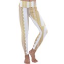 Lace Gold Euclidean Vector Kids  Lightweight Velour Classic Yoga Leggings View1