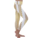 Lace Gold Euclidean Vector Kids  Lightweight Velour Classic Yoga Leggings View3