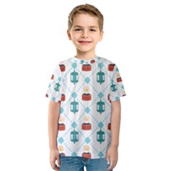 Geometric Patterns Pattern Candles Lights Kids  Sport Mesh Tee