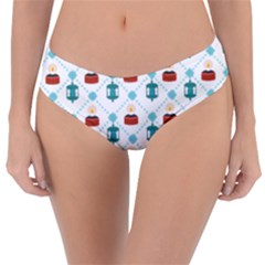 Geometric Patterns Pattern Candles Lights Reversible Classic Bikini Bottoms by Wegoenart