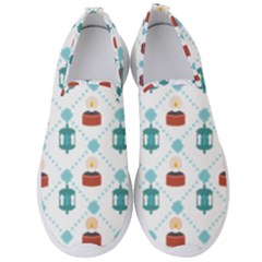 Geometric Patterns Pattern Candles Lights Men s Slip On Sneakers