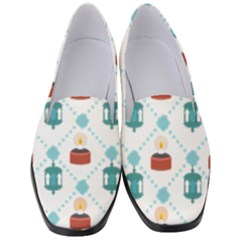 Geometric Patterns Pattern Candles Lights Women s Classic Loafer Heels