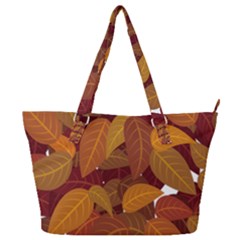 Leaves Pattern Full Print Shoulder Bag