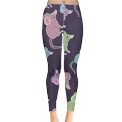 Animals Mouse Cartoon Pet Leggings  by Wegoenart