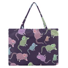 Animals Mouse Cartoon Pet Zipper Medium Tote Bag