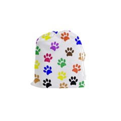 Pawprints Paw Prints Paw Animal Drawstring Pouch (small)