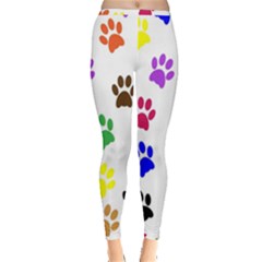 Pawprints Paw Prints Paw Animal Inside Out Leggings