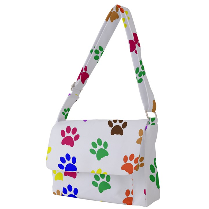 Pawprints Paw Prints Paw Animal Full Print Messenger Bag